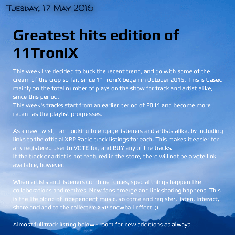 11TroniX Greatest Hits Edition ft. “Thelma & Louise”